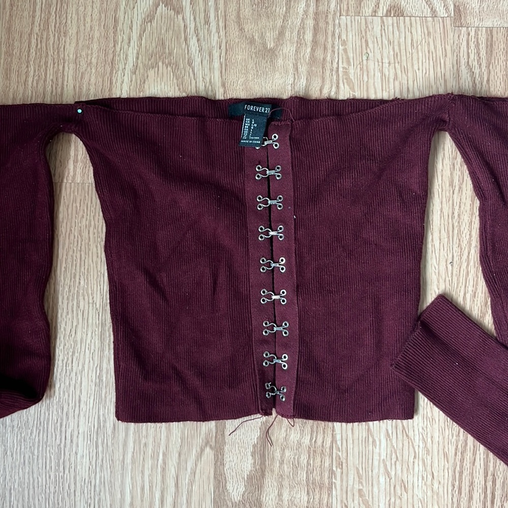 Cropped corset top